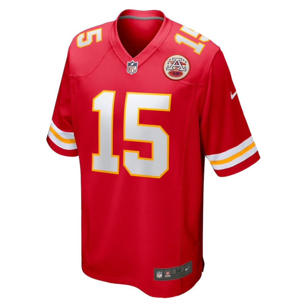 NFL Nike Men's Medium Patrick Mahomes 15 Jersey Red Football Jersey